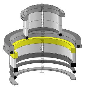Gehl Hydraulic Cylinder Seal Kit – 2 Rod × 3 Bore – GEHL-L98848