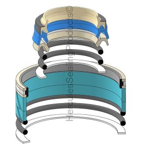 Hydraulic Seal Kit, Rod 75.000 x Bore 115.000 (GENIE-1258121GT)