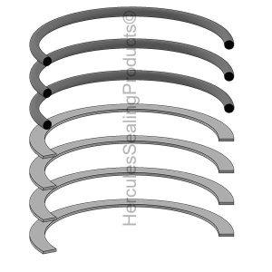 Hydraulic Seal Kit, Rod 2.500" x Bore 5.000" (GENIE-44233)