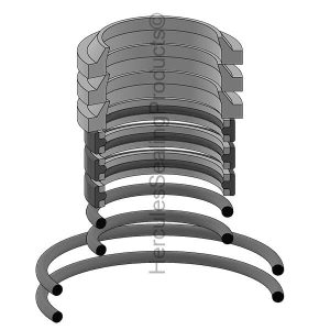 Hydraulic Telescopic Cylinder Kit, Rod 2-1/2, 2-7/8, 3-3/8 Stages (GLC-TH200B-K)