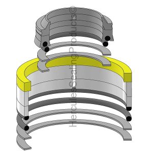 Gradall Hydraulic Cylinder Seal Kit – 2.5 Rod × 5 Bore – GRD-90207954