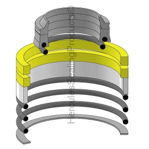 Gradall Hydraulic Cylinder Seal Kit – 2.5 Rod × 4.5 Bore – GRD-90207956