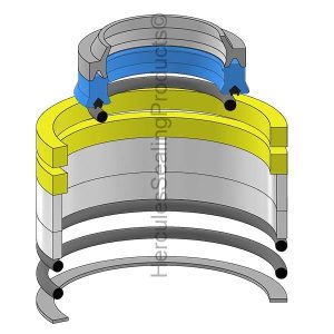 Gradall Hydraulic Cylinder Seal Kit – 2.5 Rod × 4 Bore – GRD-90208023