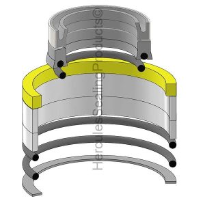 Gradall Hydraulic Cylinder Seal Kit – 2 Rod × 4 Bore – GRD-91034297
