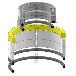 Gradall Hydraulic Cylinder Seal Kit – 1.5 Rod × 3 Bore – GRD-91034301