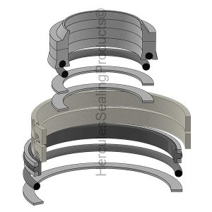 Gradall Hydraulic Cylinder Seal Kit – 2.5 Rod × 5 Bore – GRD-91044335
