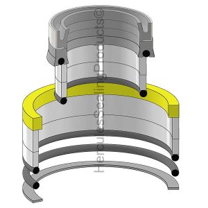 Gradall Hydraulic Cylinder Seal Kit – 3 Rod × 5.5 Bore – GRD-91124036