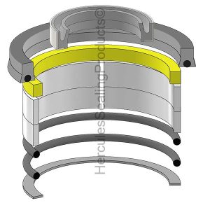Gradall Hydraulic Cylinder Seal Kit – 2.5 Rod × 3.5 Bore – GRD-91124044