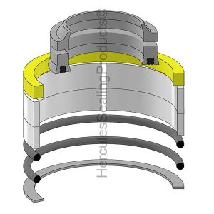 Gradall Hydraulic Cylinder Seal Kit – 3.125 Rod × 6.25 Bore – GRD-91124049