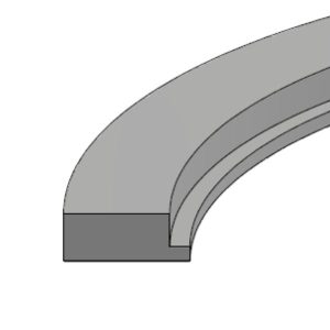 Nylon Hydraulic Guidelock Piston Bearing (HDLG-800) – ID 7.125" x OD 8.000" x Height 0.500"