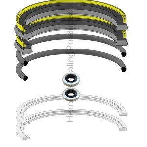 105 mm Piston Kit, Hydraulic Seal Kit (HIAB-330-0528)