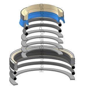 Hiab Hydraulic Cylinder Seal Kit – 40 mm Rod × 63 mm Bore – HIAB-330-1320