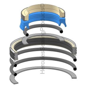 Hiab Hydraulic Cylinder Seal Kit – 100 mm Rod × 160 mm Bore – HIAB-330-1443