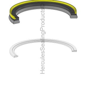 100 mm Piston Kit, Hydraulic Seal Kit (HIAB-995-0621)