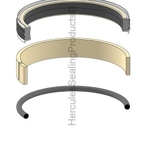 Hydraulic Piston Seal Kit, Bore 90.000 mm (HIDMK-S4880955)