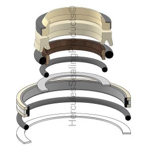 Hitachi Hydraulic Cylinder Seal Kit – 90 mm Rod × 135 mm Bore – HIT-4203830