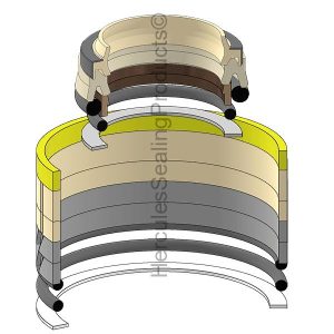 Hitachi Hydraulic Cylinder Seal Kit – 110 mm Rod × 190 mm Bore – HIT-4221872