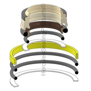 Hitachi Hydraulic Cylinder Seal Kit – 150 mm Rod × 215 mm Bore – HIT-4266596