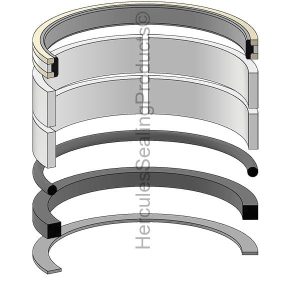 Hydraulic Seal Kit, Bore 125.000, Models LX100 (HIT-AH137208)