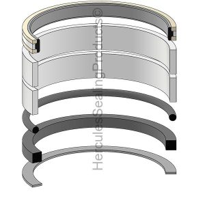 Hydraulic Seal Kit, Bore 140.000, Models LX100 (HIT-AH137209)