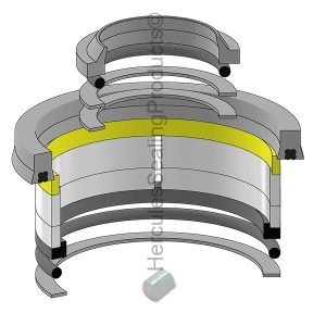 Hydraulic Cylinder Seal Kit – 1.5 Rod × 2.5 Bore – HL-K272-0958