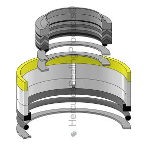 Hydraulic Cylinder Seal Kit – 1.5 Rod × 3 Bore – HL-K272-0966