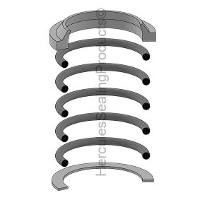 Hydraulic Seal Kit, Rod 2.875 (HM-A9114)