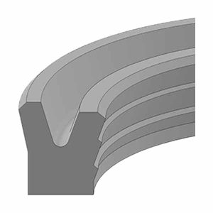 ID 5.500" x OD 6.125" x Height 0.380" (HMU31-5.50-38U) – Polyurethane 92A Durometer Hydraulic Rod U-Seal