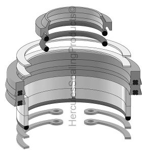 Hyco Hydraulic Cylinder Seal Kit – 1.875 Rod × 2.25 Bore – HYS-1332565