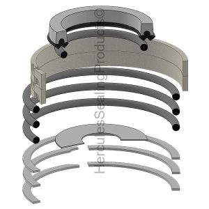 Hyco Hydraulic Cylinder Seal Kit – 1 Rod × 3 Bore – HYS-168801