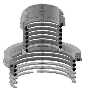 Hydraulic Seal Kit, Rod 3.70, 5.45 STAGES (HYS-250943)