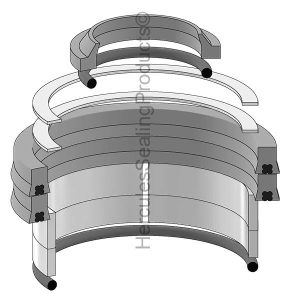 Hyco Hydraulic Cylinder Seal Kit – 2.125 Rod × 2.5 Bore – HYS-280537