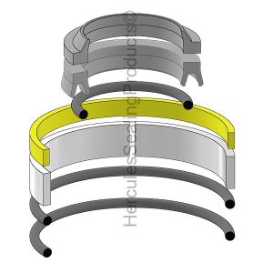 Hyco Hydraulic Cylinder Seal Kit – 1.25 Rod × 3 Bore – HYS-281822