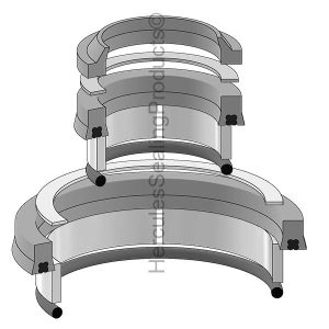 Hydraulic Seal Kit, Rod 2-3/4, 3-3/4 STAGES (HYS-318005)