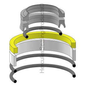 Hyco Hydraulic Cylinder Seal Kit – 2.25 Rod × 4.5 Bore – HYS-321758