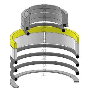 Hyco Hydraulic Cylinder Seal Kit – 1.25 Rod × 2.75 Bore – HYS-328074