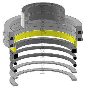 Hyco Hydraulic Cylinder Seal Kit – 2.125 Rod × 3 Bore – HYS-333742