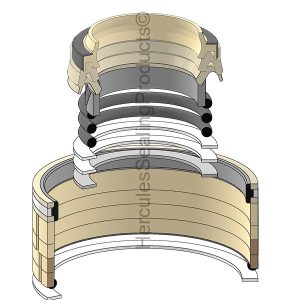 Hyundai Hydraulic Cylinder Seal Kit – 95 mm Rod × 140 mm Bore – HYU-31Y1-06731