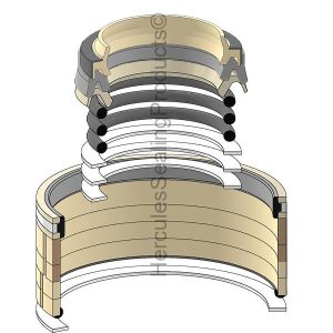 Hyundai Hydraulic Cylinder Seal Kit – 100 mm Rod × 140 mm Bore – HYU-31Y1-15395