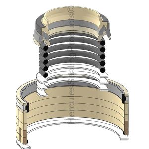 Hyundai Hydraulic Cylinder Seal Kit – 90 mm Rod × 145 mm Bore – HYU-31Y1-16170