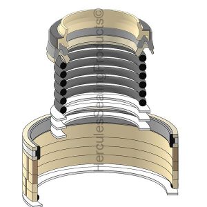 Hyundai Hydraulic Cylinder Seal Kit – 70 mm Rod × 100 mm Bore – HYU-31Y1-36851