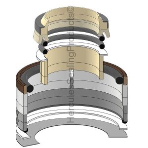 Hyundai Hydraulic Cylinder Seal Kit – 95 mm Rod × 145 mm Bore – HYU-91E2-2709
