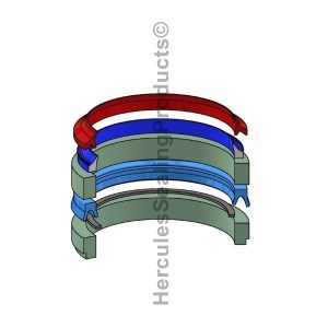 3.000 Pack, 70, 000 Series with K Style Wiper, Type 1: U-Seals, Wipers, Nylon Bearings and Retainer, Hydraulic Telescopic Seal Kit (HY-034-00070-300)
