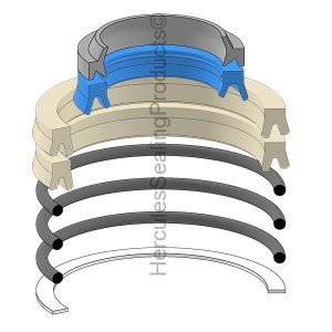 JCB Hydraulic Cylinder Seal Kit – 30 mm Rod × 50 mm Bore – JCB-231-02906