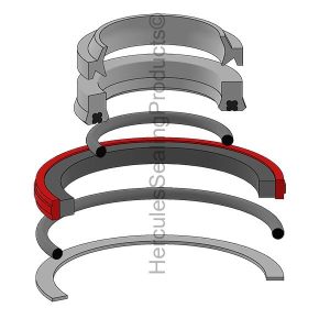 JCB Hydraulic Cylinder Seal Kit – 45 mm Rod × 90 mm Bore – JCB-232-56754