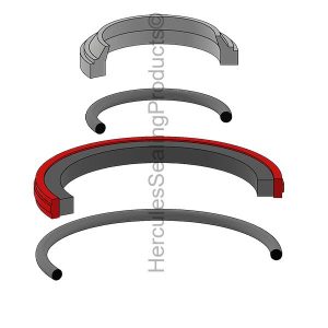 JCB Hydraulic Cylinder Seal Kit – 35 mm Rod × 70 mm Bore – JCB-236-11516