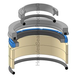 JCB Hydraulic Cylinder Seal Kit – 25 mm Rod × 50 mm Bore – JCB-991-00097