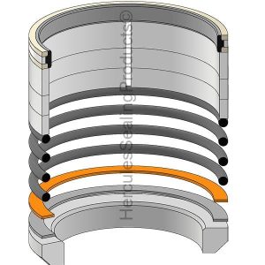 Hydraulic Seal Kit, Bore 80.000, Models 210C, 310D, 310E, 310G, 310J, 310K, 310K EP, 310SE, 310SG, 315SE, 410E, 410G, 450G, 550G, 570B, 644H, 644J, 644K, 650G, 724J, 724K (JD-AH212091)