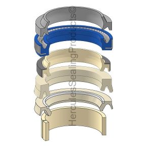 Hydraulic Seal Kit, Rod 56.000, Models 320 P-Tier, 620G, 643K, 643L, 648L, 700L, 748H, 748L, 750L, 843K, 843L, 844K, 850L (JD-AHC16683)