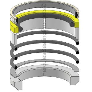 Hydraulic Seal Kit, Bore 3.000, Models 210LEP, 210LJ (JD-AHC16970)